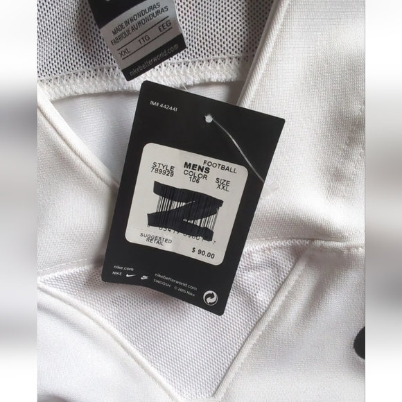 Nike Vapor Mach Speed FB Training Game Jersey White 789929-106 Men's NWT $90 XXL - Picture 7 of 16